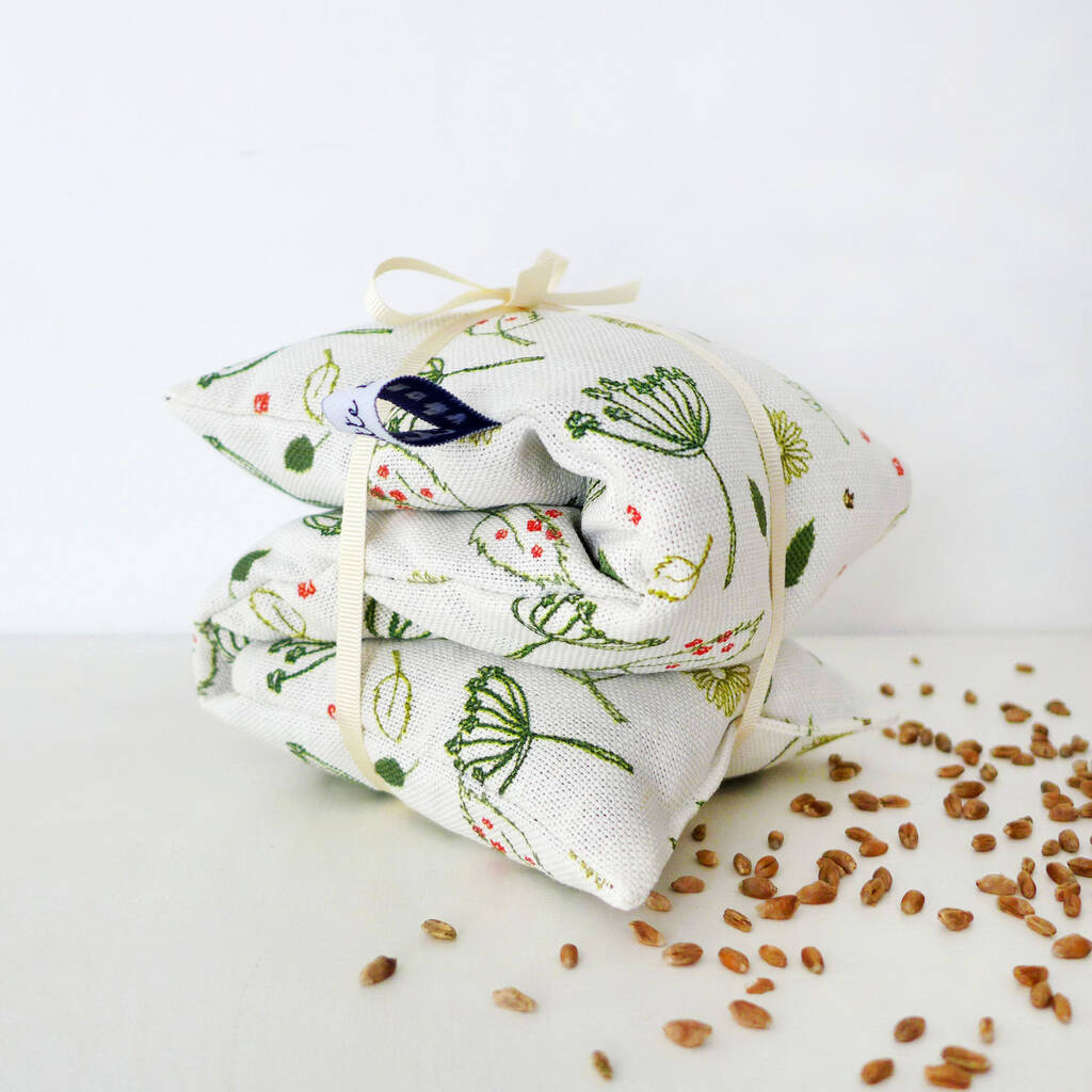 Countryside Linen Wheat Heat Bag By Charlotte Macey