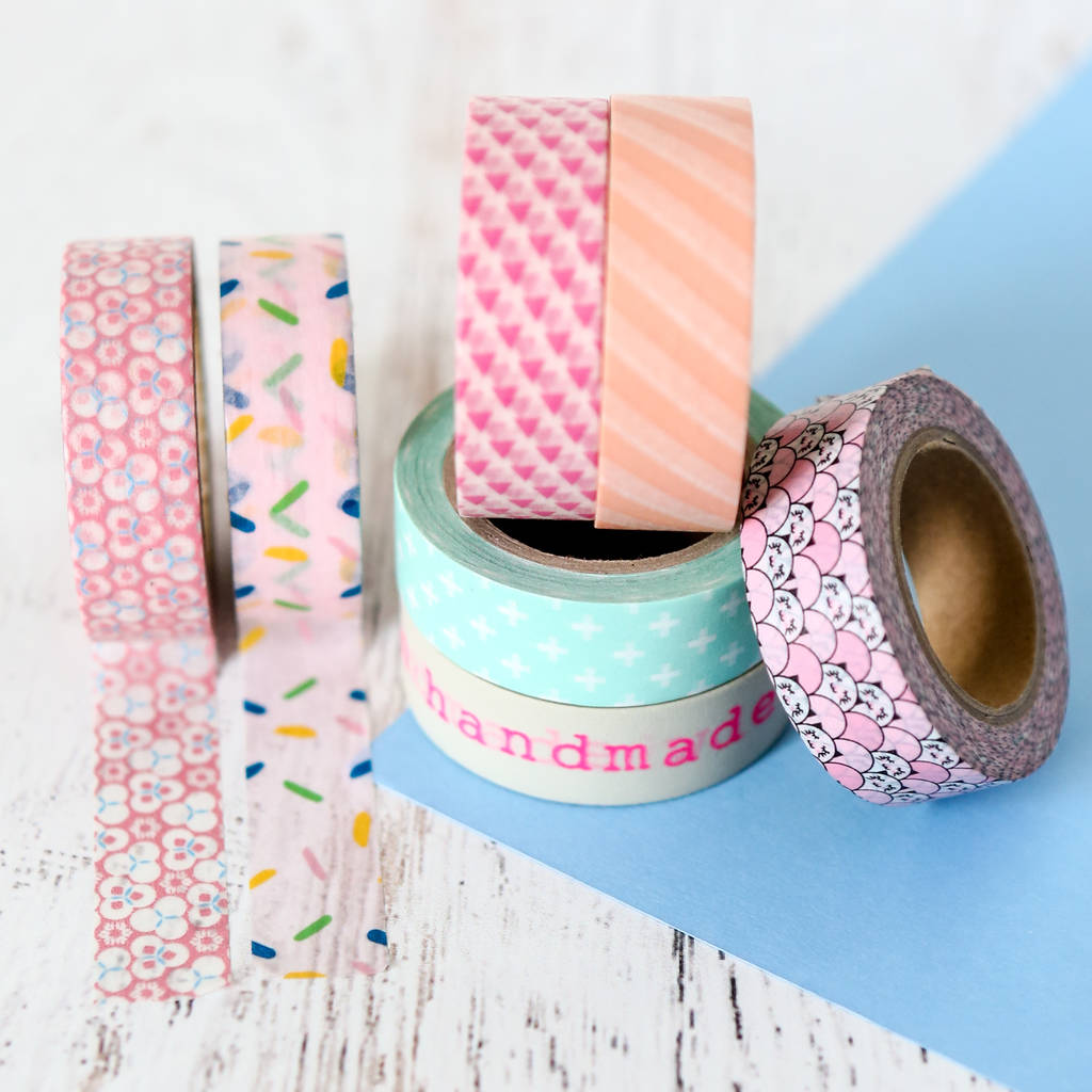 Pastel Patterned Washi Tape By Berylune