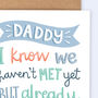 Personalised Father's Day Card From The Bump, thumbnail 3 of 4