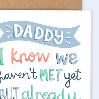 Personalised Father's Day Card From The Bump, 3 of 4