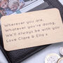 Personalised Message Wallet Card Keepsake, thumbnail 1 of 7