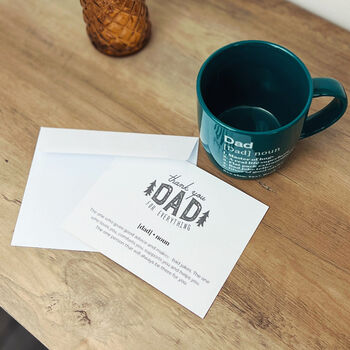 Father's Day Gift Mug For Dad With Card Gifts For Stepdad, 3 of 5