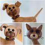 Hand Crafted Traditional Wooden Puppy, Cat Or Dog, thumbnail 1 of 9