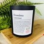 Personalised Grandma Definition Candle, thumbnail 4 of 11