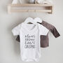 Personalised Baby's First Merry Christmas Bodysuit, thumbnail 3 of 5