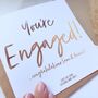 You’re Engaged! Personalised Engagement Card, thumbnail 3 of 4