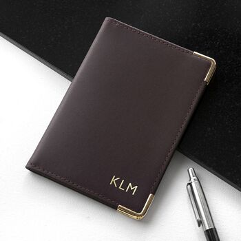Personalised Luxury Leather Passport Cover, 2 of 7
