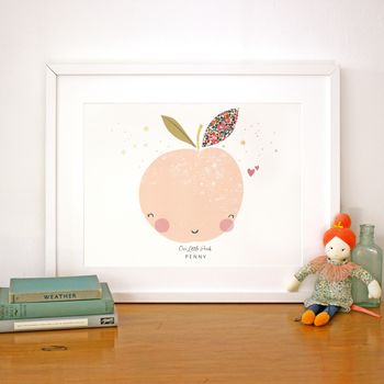 Liberty Peach Nursery Print, 3 of 11