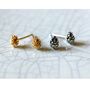 Baby Pine Cone Earrings Gold/Silver, thumbnail 9 of 11