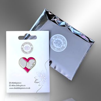 Breastfeeding Mother And Baby Heart New Mum Pin, 5 of 8