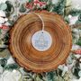 Our First Christmas As A Family Of Three Ceramic Bauble, thumbnail 4 of 7