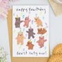 Bears Bearst Birthday Party Gift Wrap Set Of Two Sheets, thumbnail 4 of 4