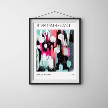 Adam And The Ants Inspired Abstract Art Print, 3 of 4