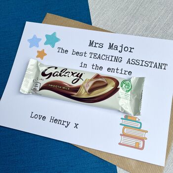 Teacher/Teaching Assistant Thank You Chocolate Card, 4 of 4