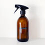 Amber Trigger Spray Bottle With Stamped Label, thumbnail 6 of 9