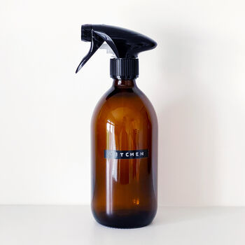 Amber Trigger Spray Bottle With Stamped Label, 6 of 9