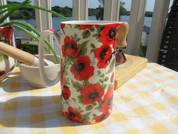 Medium Jug In Red Poppy Design, 8 of 9