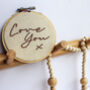 'Love You' Embroidery Decoration, thumbnail 2 of 6