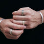 Trust In Life Sterling Silver Unisex Spinning Ring, thumbnail 6 of 10