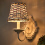 Rosier White Wood Wall Light With Shade, thumbnail 3 of 7