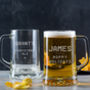 Personalised Christmas Pint Glass Tankard For Him, thumbnail 4 of 4