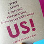 'Us' Funny Mother's Day Card, thumbnail 2 of 2
