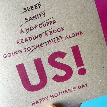 'Us' Funny Mother's Day Card, 2 of 2