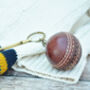 Vintage Replica Cricket Ball Keyring, thumbnail 5 of 5