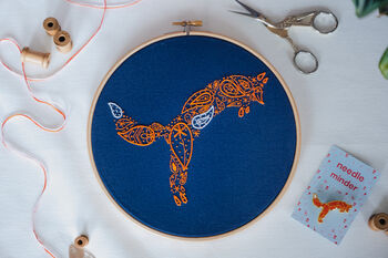 Paisley Fox Embroidery Kit, 2 of 6