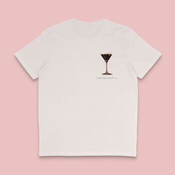 Espresso Martini Cocktail Women's T Shirt, 2 of 2