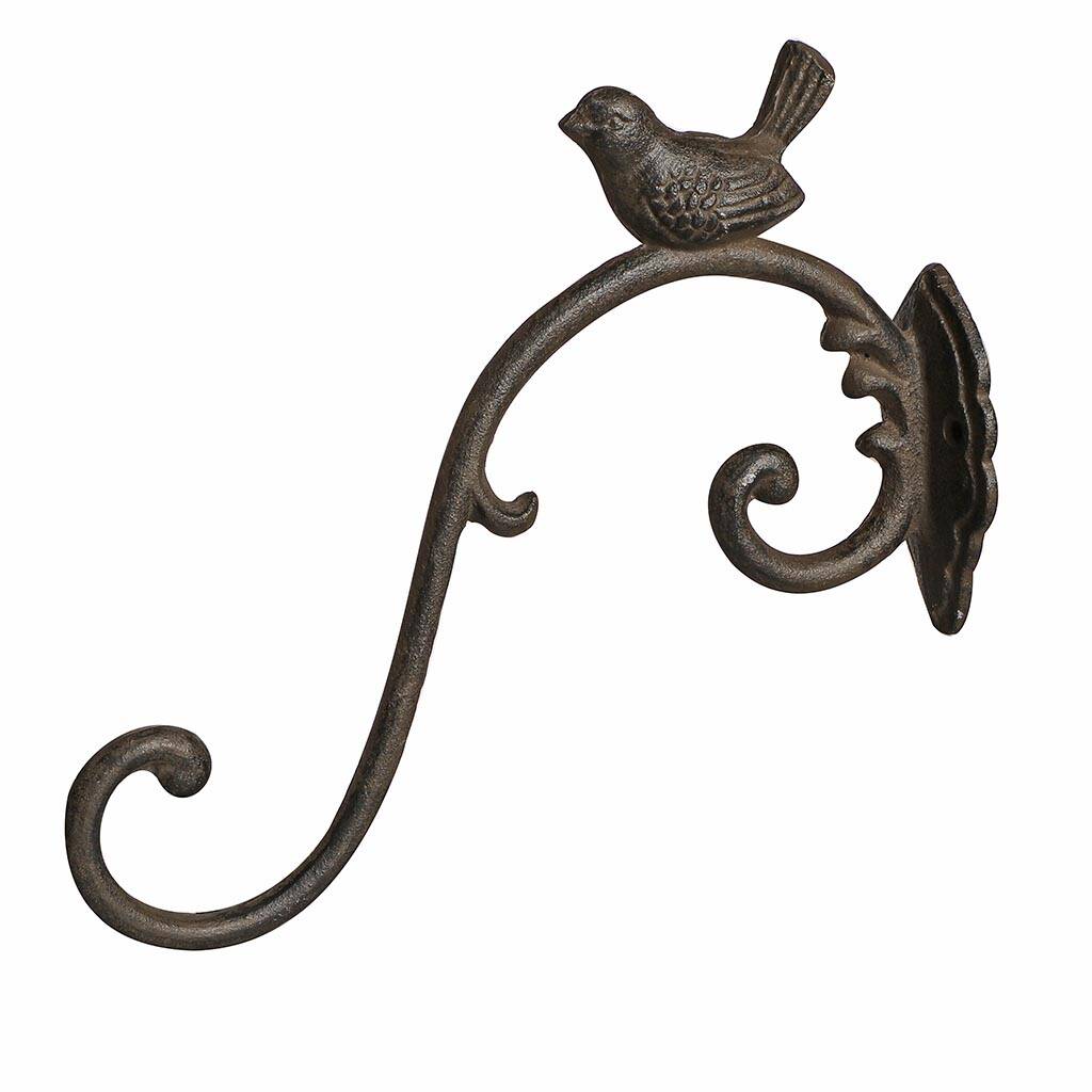 Cast Iron Garden Bird Wall Bracket By Dibor