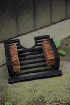 Cast Iron Boot Jack And Wellington Boot Cleaner Brush, 5 of 5