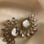 Pink Kundan Statement Lightweight Earrings, thumbnail 4 of 5