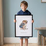 Custom Anime Style Illustrated Portrait Print, thumbnail 3 of 8