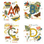 Personalised Children's Picture Alphabet Wall Art Print, thumbnail 5 of 10