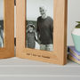 Personalised Solid Oak Double Photo Frame, thumbnail 3 of 6