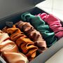 Five Extra Hold Wide Band Satin Scrunchies 'Gift Sets', thumbnail 1 of 6