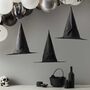 Halloween Witch Hat Hanging Decorations X Three, thumbnail 1 of 2