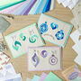 Winter Bauble Card Making Kit | Iris Folding, thumbnail 3 of 5