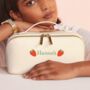 Personalised Strawberry Open Flat Washbag, thumbnail 1 of 2