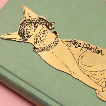 Jane Pawsten Metal Cat Bookmark, 7 of 7