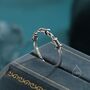 Sterling Silver Barbed Wire Ring In Sterling Silver Oxidised Finish, thumbnail 2 of 12