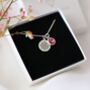Compass And Birthstone Necklace, Personalised Travel Birthday Gift Idea, thumbnail 10 of 10