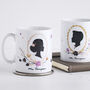 Set Of Two Romantic Silhouette Mr And Mrs Mugs, thumbnail 1 of 2
