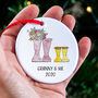 Granny And Me Ceramic Christmas Decoration, thumbnail 2 of 7