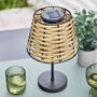 Oliena Lamp With Woven Shade, thumbnail 3 of 4