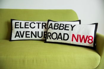 The Personalised Iconic Street Name Cushion, 3 of 12