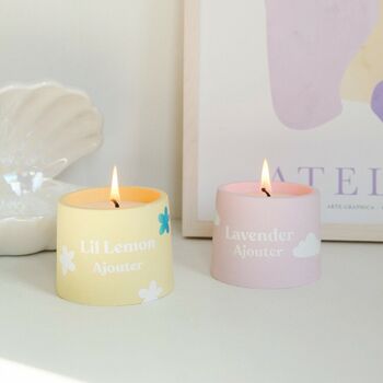 Lavender Handmade Vegan Soy Wax Candle, 2 of 3
