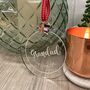 Personalised Memorial Christmas Decoration With Charm, thumbnail 1 of 5
