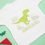 Personalised Dinosaur Kids Top / T Shirt, thumbnail 2 of 2